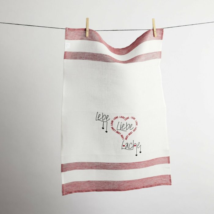 Geschirrtuch Lebe Liebe Lache