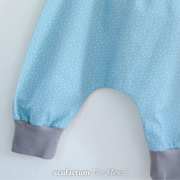 acufactum BW-Stoff Tupfen graublau-weiß 0,5m – Bild 8