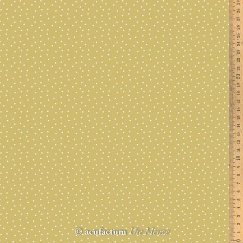 acufactum BW-Stoff Tupfen ocker-weiß 0,5m