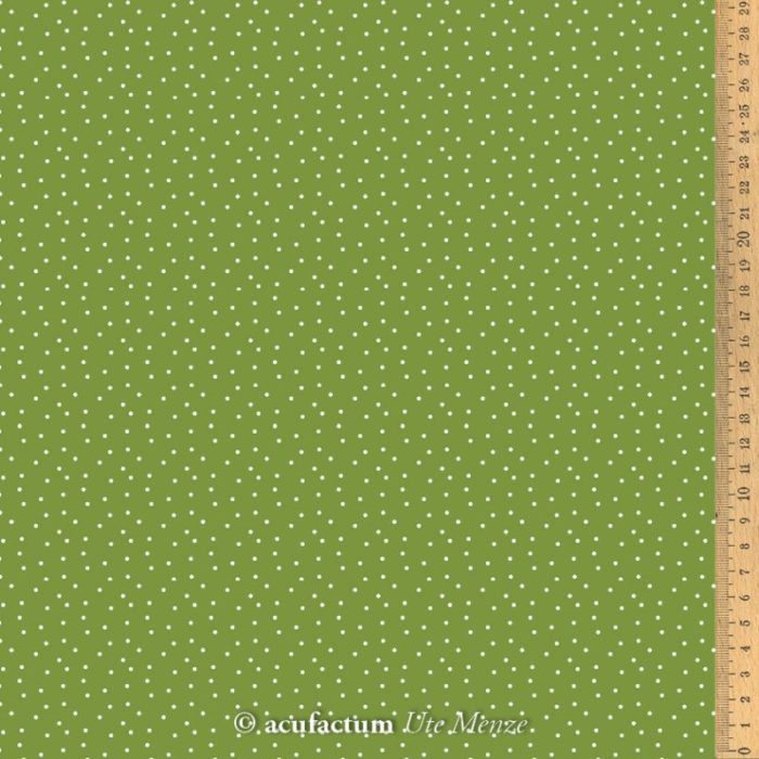 acufactum BW-Stoff Tupfen olivgrün-weiß 0,5m