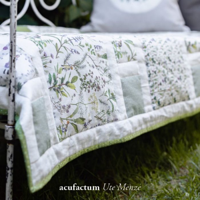 acufactum BW-Stoff Tupfen olivgrün-weiß 0,5m – Bild 5